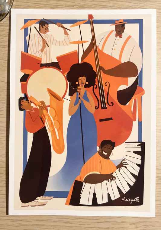 Print groupe de Jazz