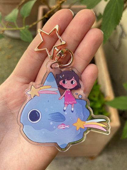 Porte clé poisson lune